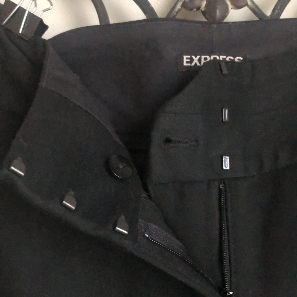Express. Black Editor Pants. Size 6 Regular. - image 4